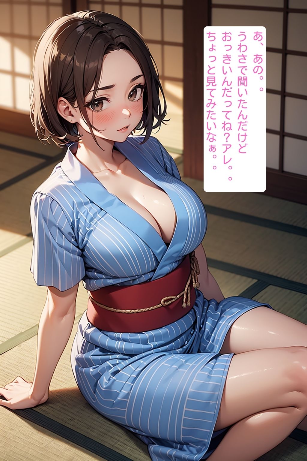 突然、巨チンになった俺。町内会の温泉旅行で噂が広まり、人妻たちから誘われまくり！ヤリまくり！ サンプル5ページ目
