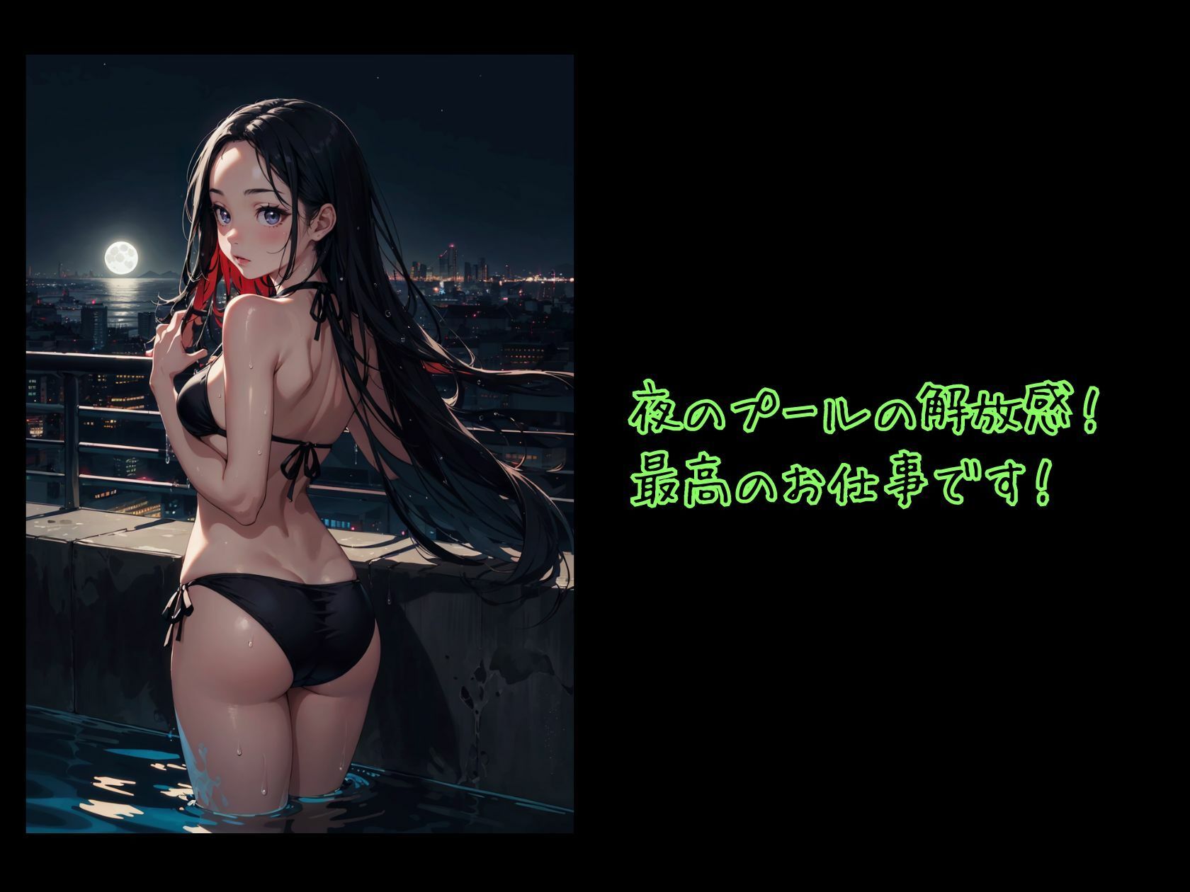 ハニートラップ ぶっかけ用CG集 全裸プール編 サンプル5ページ目