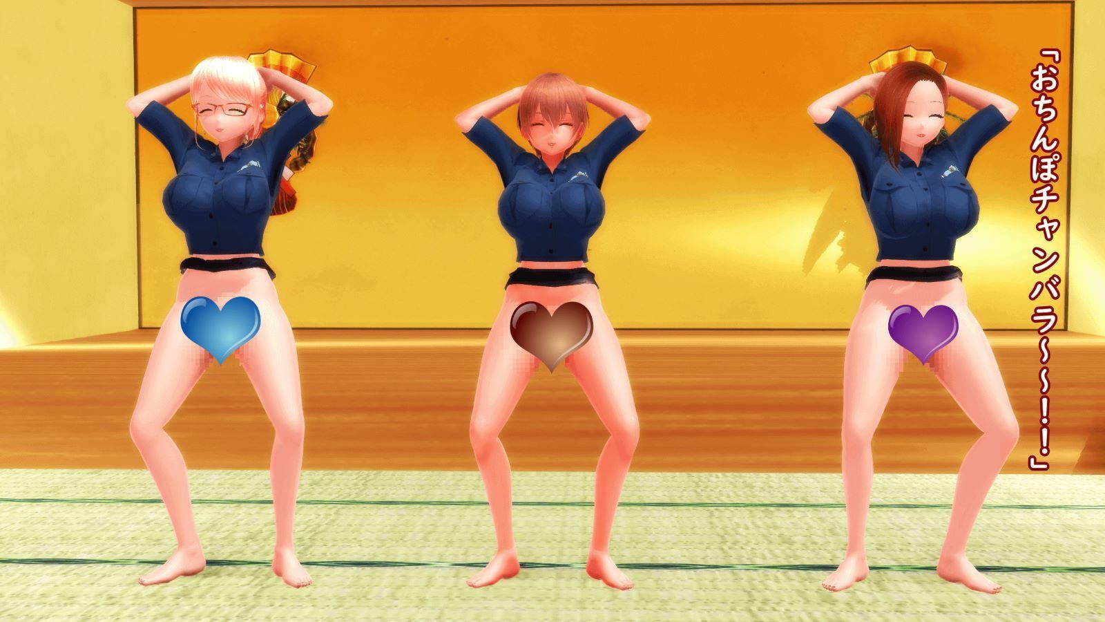 【ふたなり淫語】チンプラガールズのコスプレ宴会芸（通常版） サンプル2ページ目