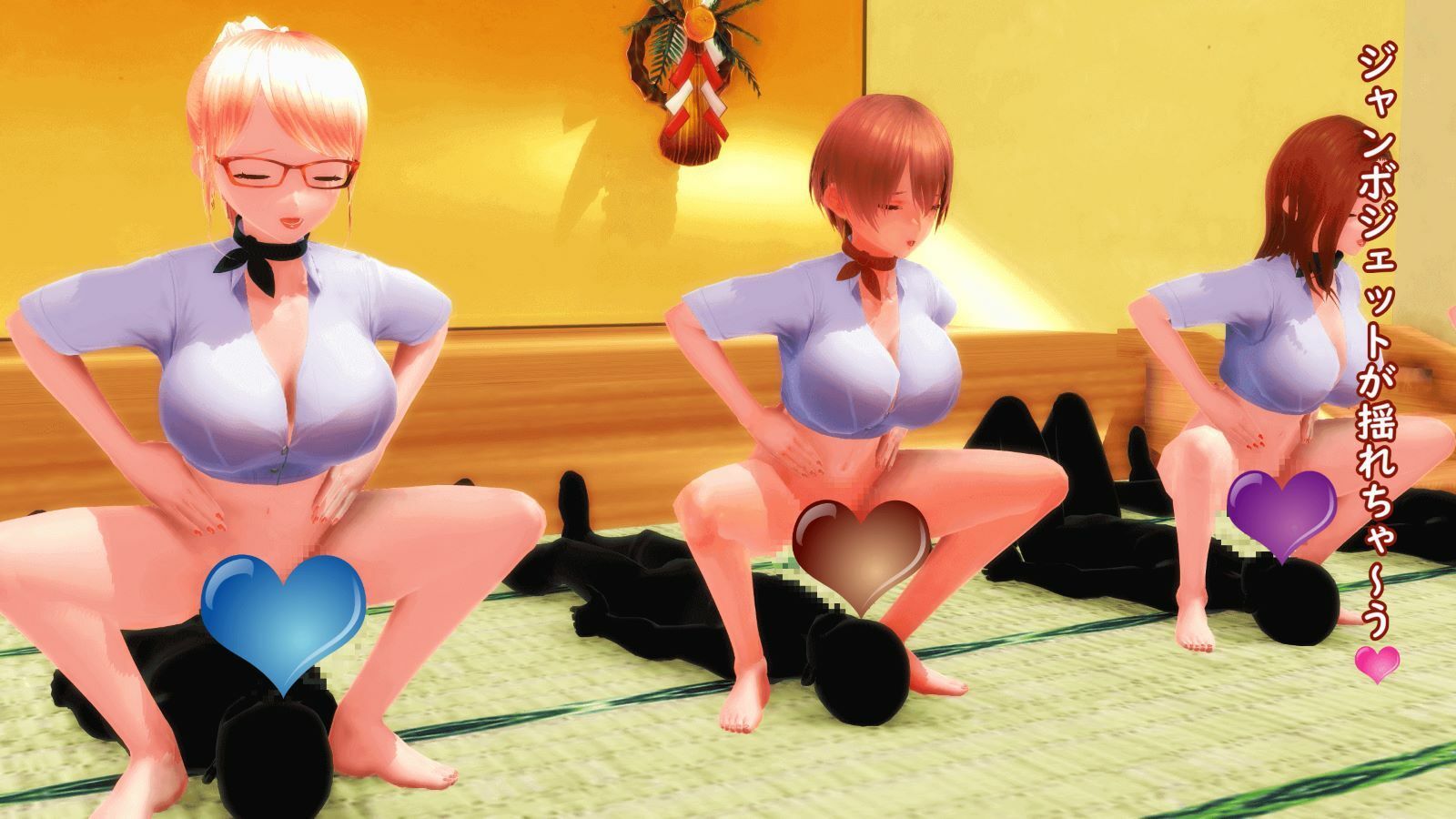 【ふたなり淫語】チンプラガールズのコスプレ宴会芸（通常版） サンプル3ページ目