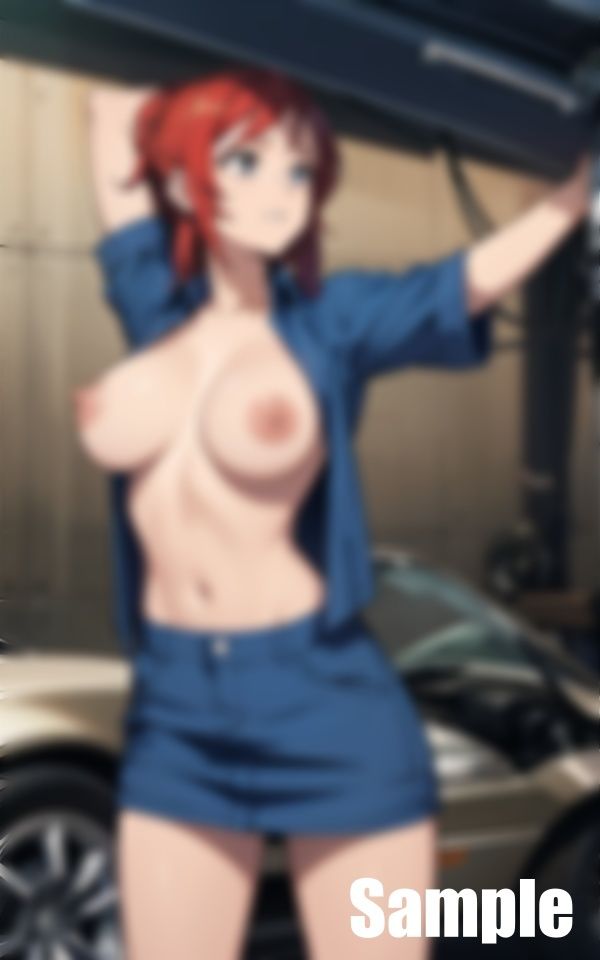 自動車整備工場 女性メカニック サンプル4ページ目