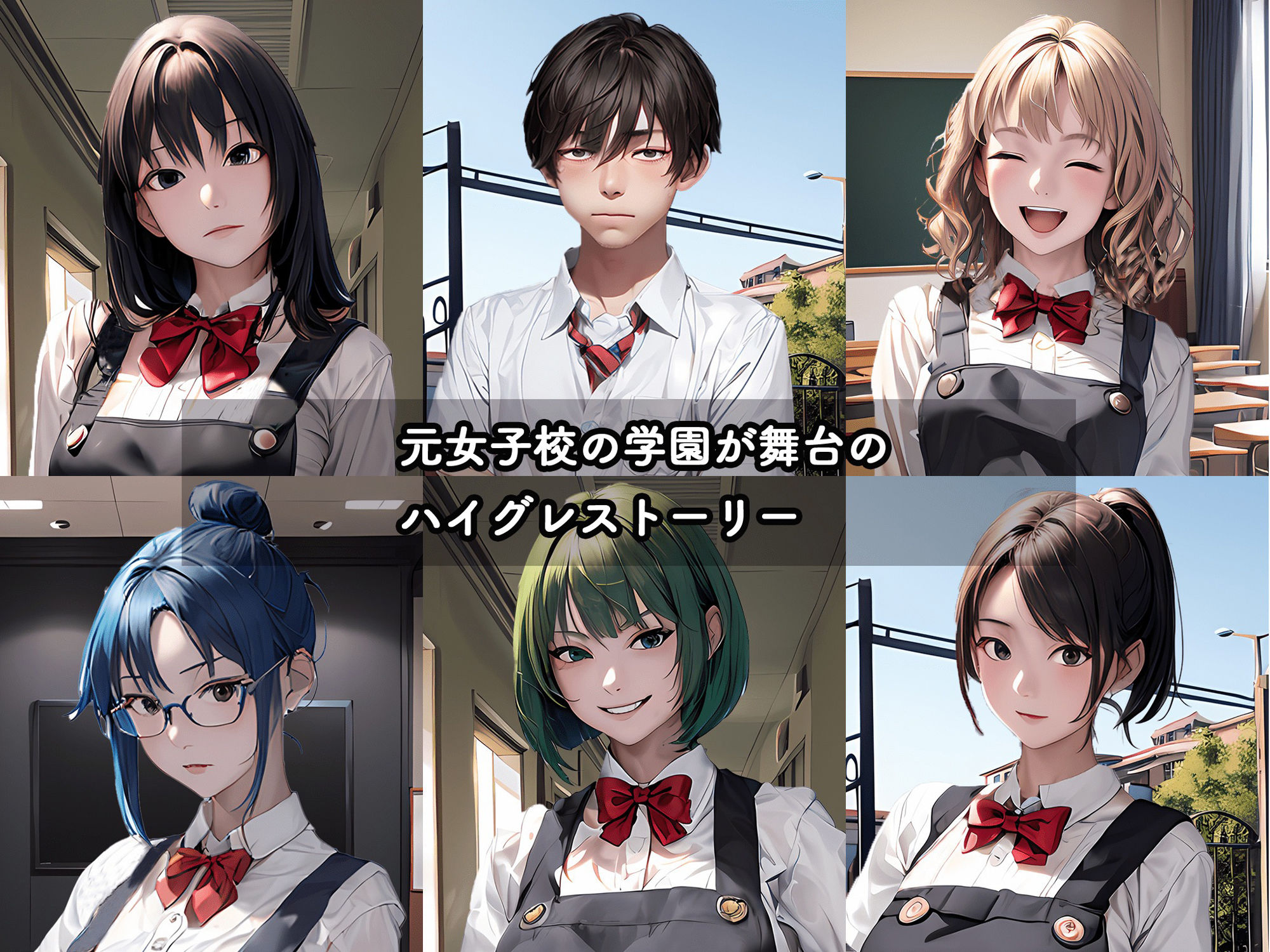 ハイグレ学園 ハイグレ人間に変えられた少女たち サンプル1ページ目