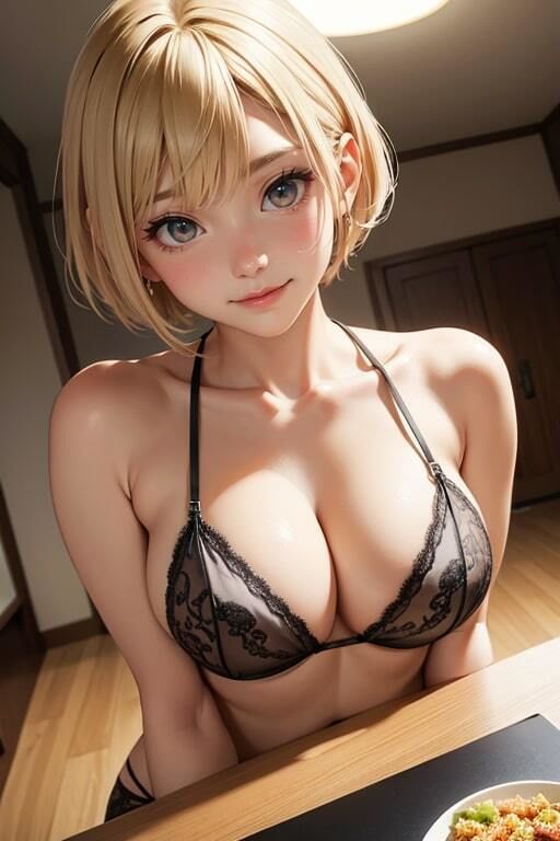 友達の巨乳母が家では下着姿だった サンプル7ページ目