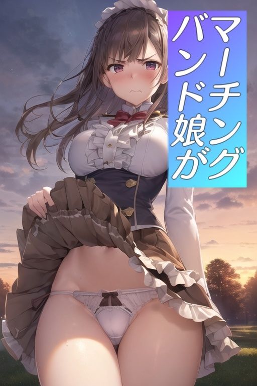 嫌な顔でスカートたくし上げてパンツ見せる娘〜マーチングバンド編〜 サンプル1ページ目