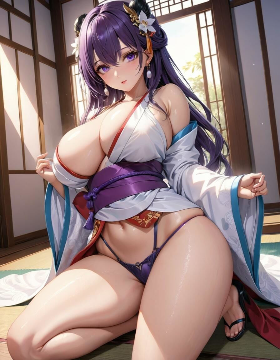 清楚な和服美女たちの爆乳展覧会 サンプル1ページ目
