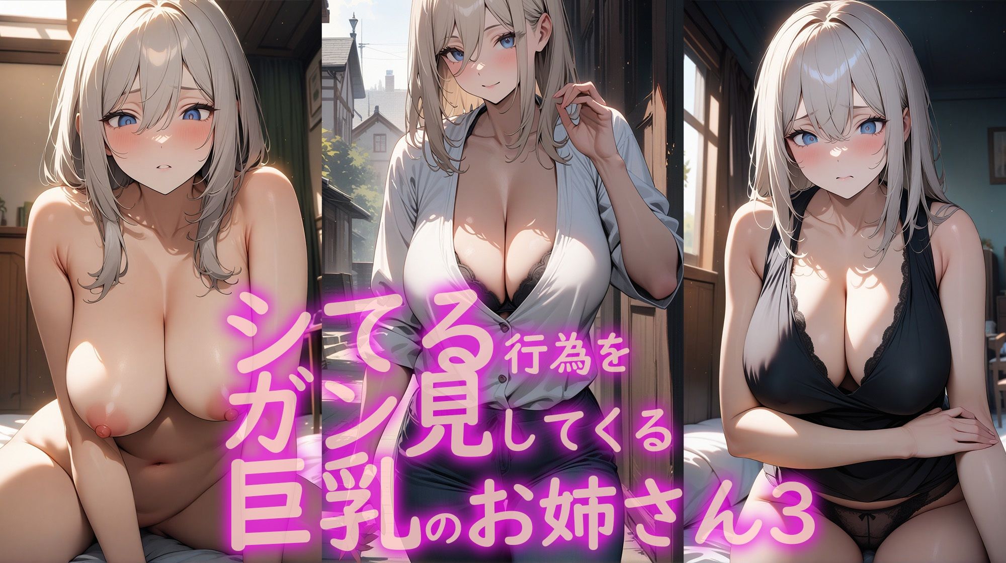 シてる行為をガン見してくる巨乳のお姉さん3 サンプル1ページ目