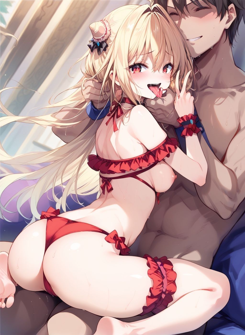 マ◯コマリ 吸精姫の悶々 サンプル4ページ目