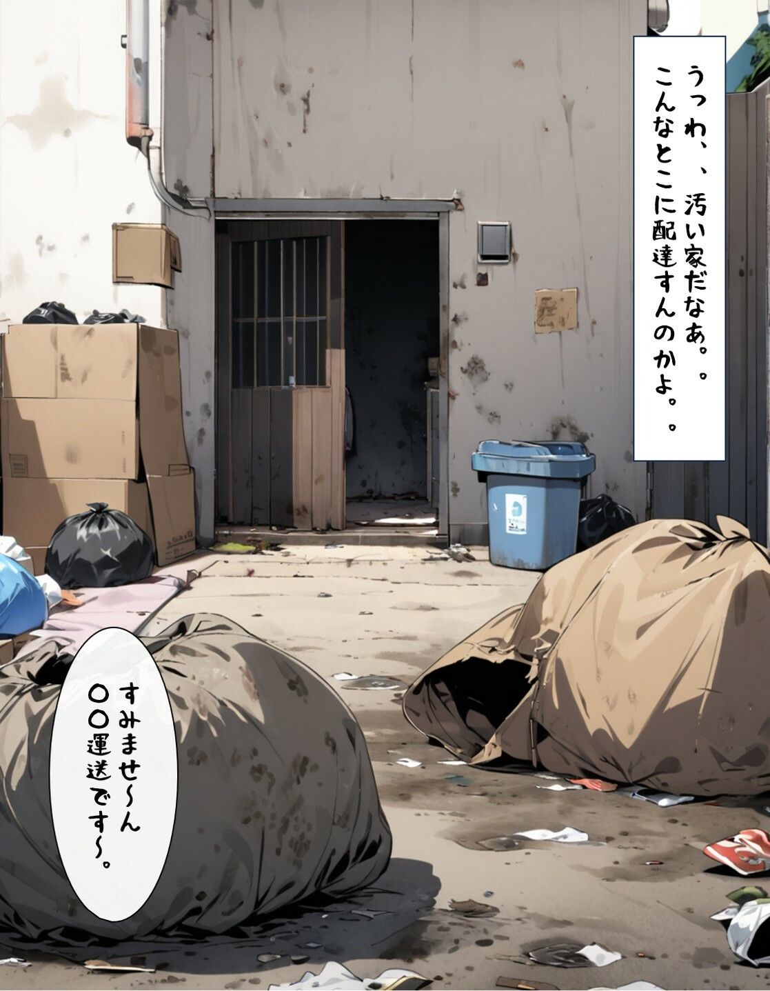 汚部屋の痴女とくっさいくっさい濃厚エッチヤリまくる話 サンプル2ページ目