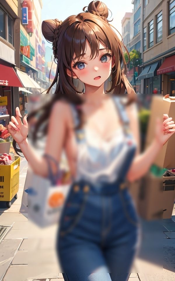 オーバーオールの下はブラだけで来ちゃった サンプル4ページ目
