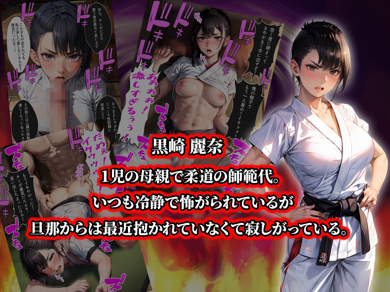 負けたら即中出しセックス 催●アプリの力で敗北し、尊厳破壊中出し調教で絶望する3人の柔道少女達の話【セリフ付き】 サンプル4ページ目