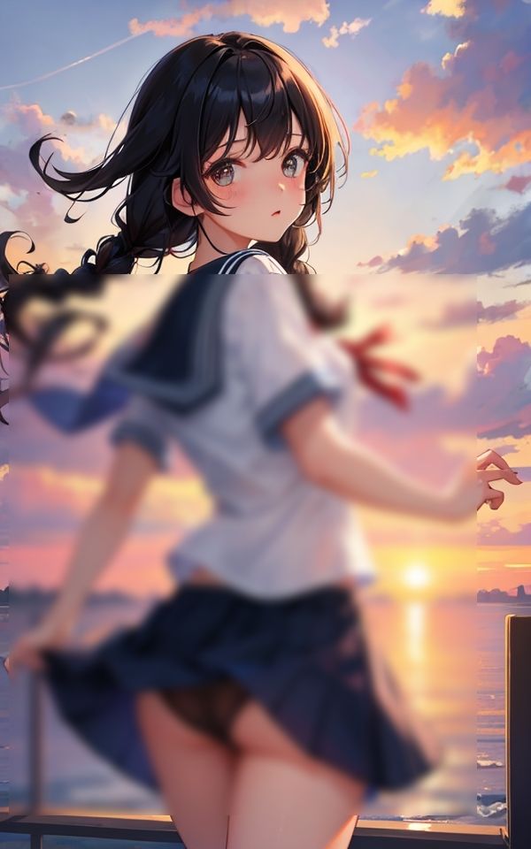 絶対パンツ見えてるでしょ サンプル2ページ目