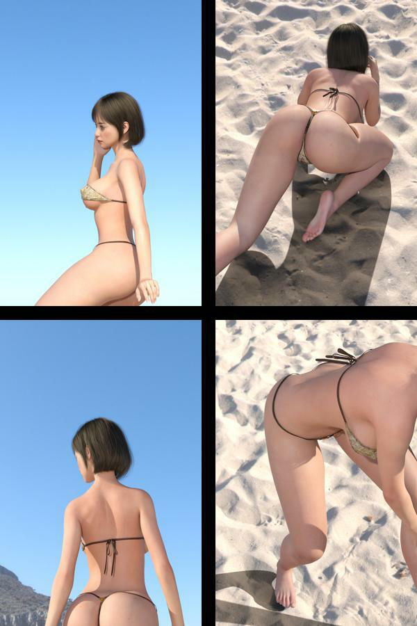 【Dars200】★cmp2024-1『理想の彼女を3DCGで作ります』から生まれたバーチャルアイドル「二階堂沙耶（にかいどうさや）」のグラドル撮影風写真集:Saya2 サンプル1ページ目