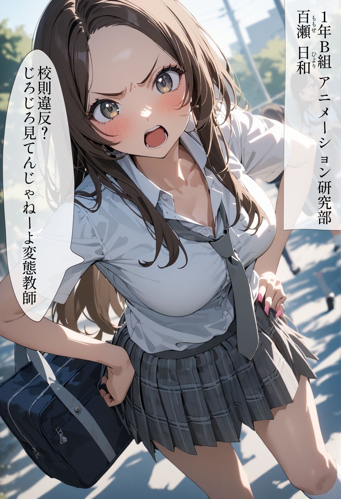 60キャラ なめた生徒に催●教育的プレス サンプル1ページ目