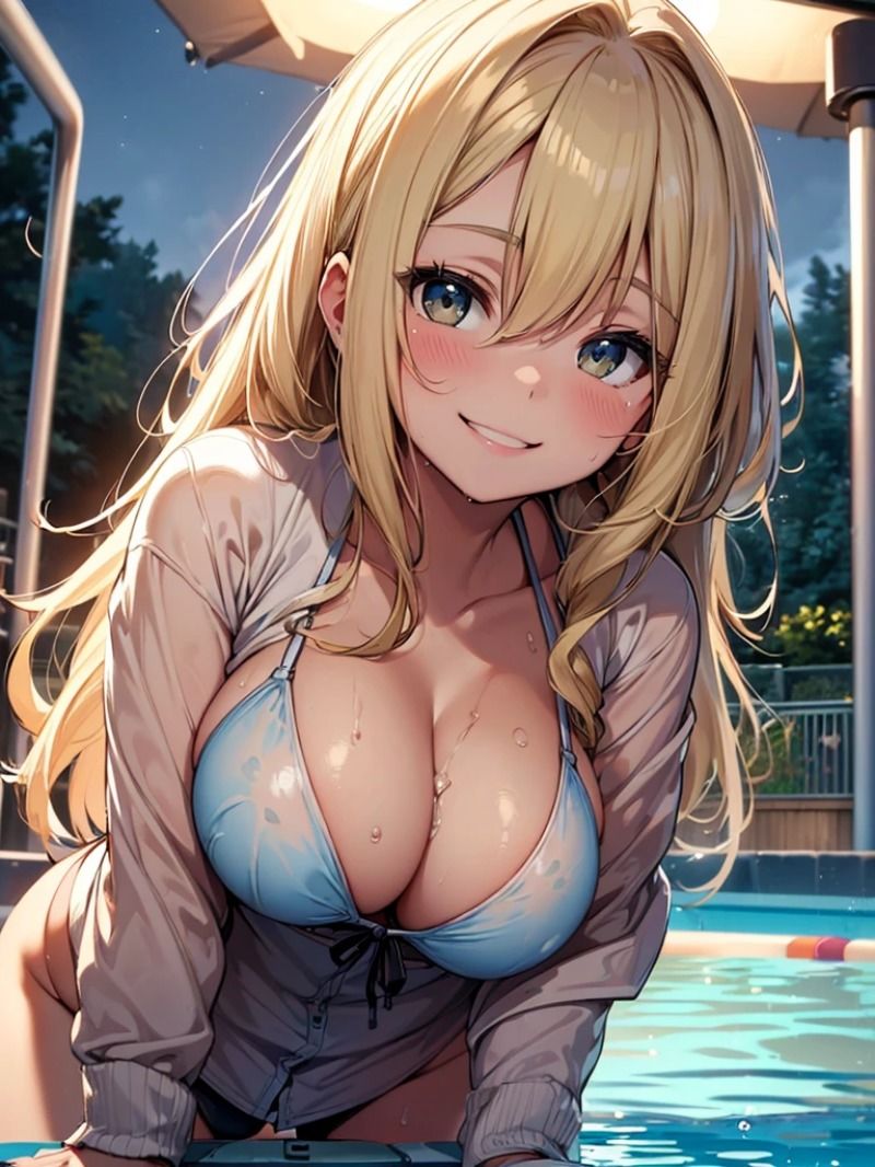 水着なら見ても怒らない妹 「妹の水着がそんなに見たいの（笑）」 サンプル1ページ目