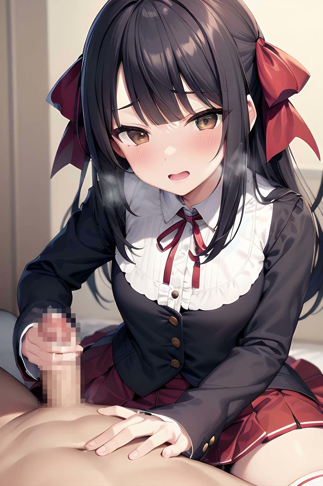 優等生の黒髪清楚美少女を快楽に何度も堕とし変態痴女へと変貌する サンプル6ページ目