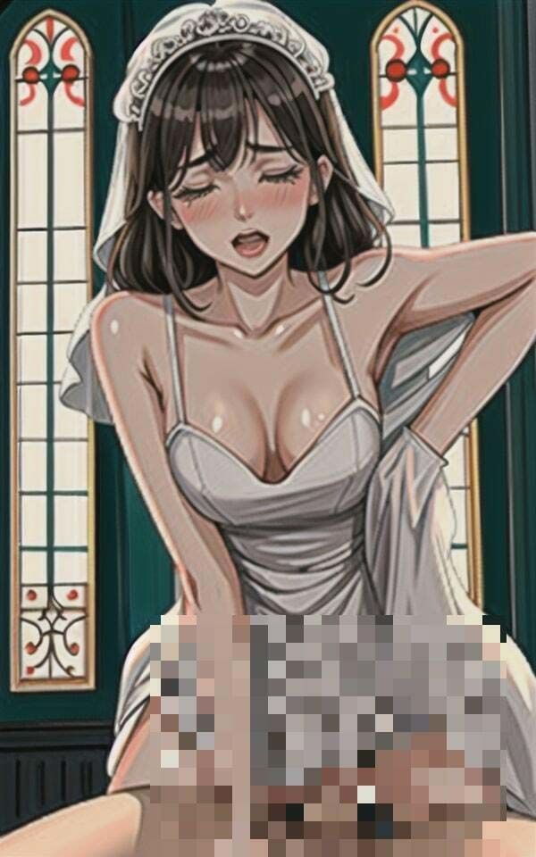 寝取られ希望の花嫁を神聖な教会で望みどおりに犯してやった。いけない美女はチンポの虜になってメス堕ちすさせて鬼ピストンでイカセたら最後には気にせずに中にぶちまけてやる！！！ サンプル4ページ目