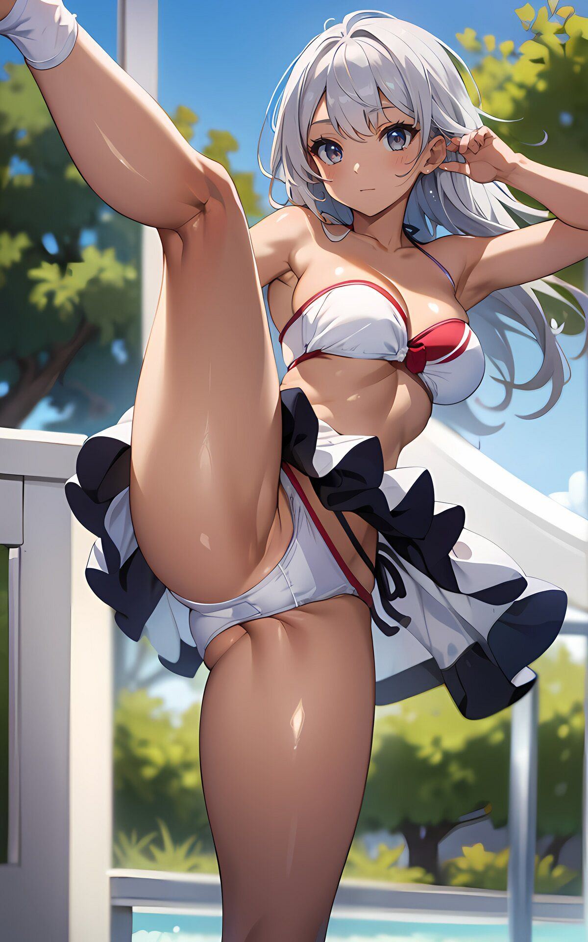 色々な服でハイキックパンチラ03 サンプル6ページ目