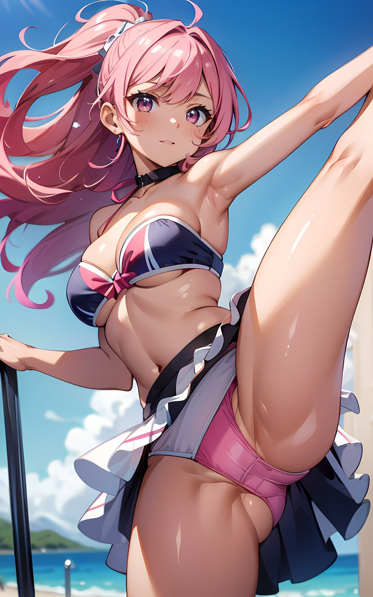 色々な服でハイキックパンチラ03 サンプル8ページ目