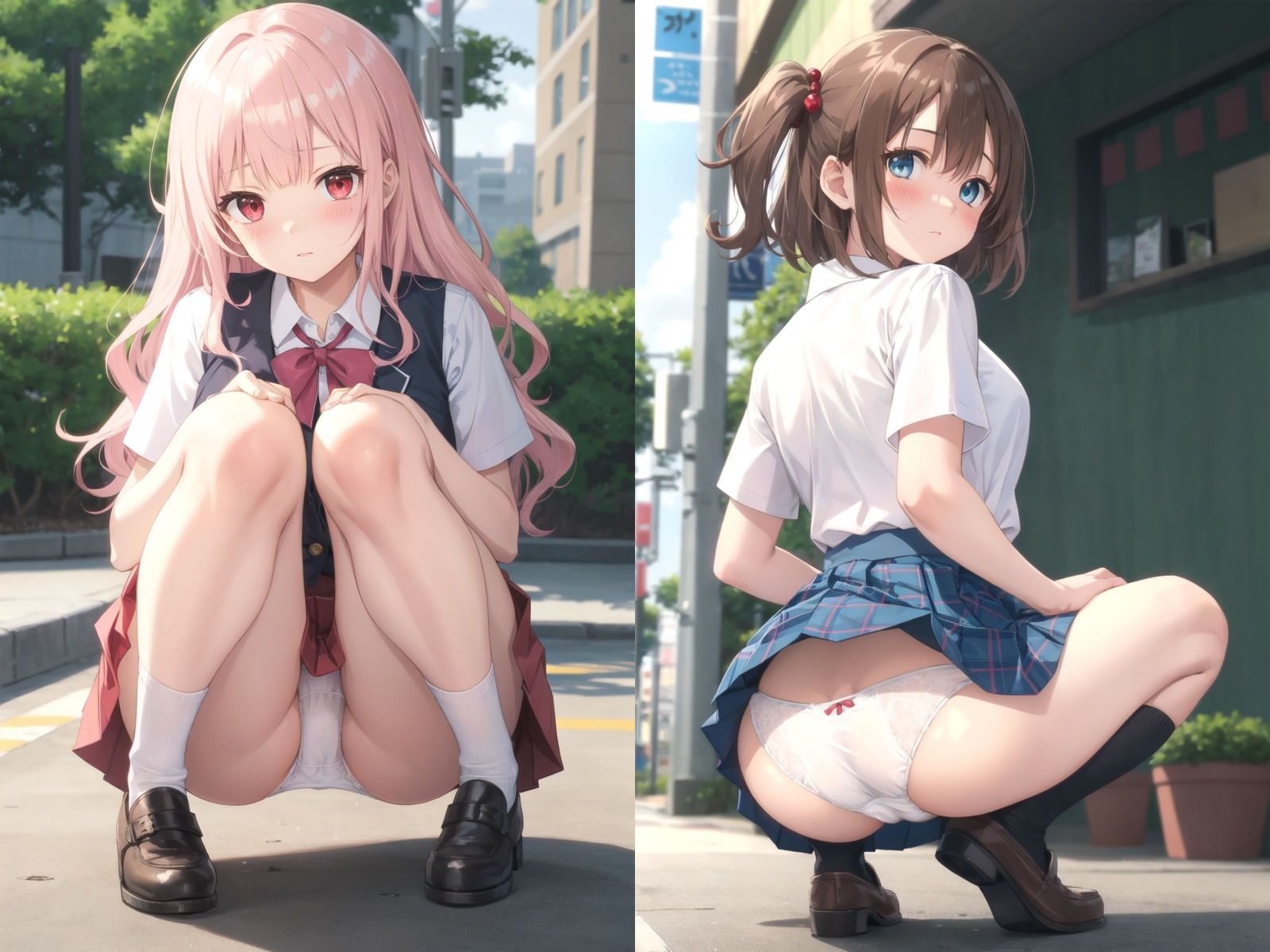 【新絵柄100枚追加】とつげき！街角JK〜あなたのぱんつ見せてください〜3 サンプル2ページ目