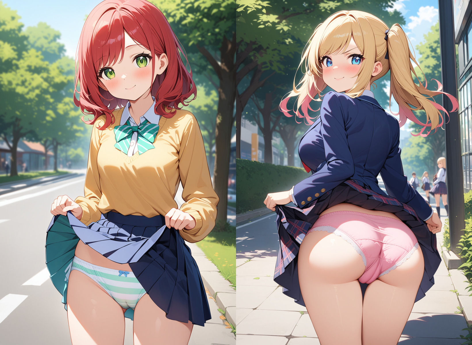 【新絵柄100枚追加】とつげき！街角JK〜あなたのぱんつ見せてください〜3 サンプル6ページ目