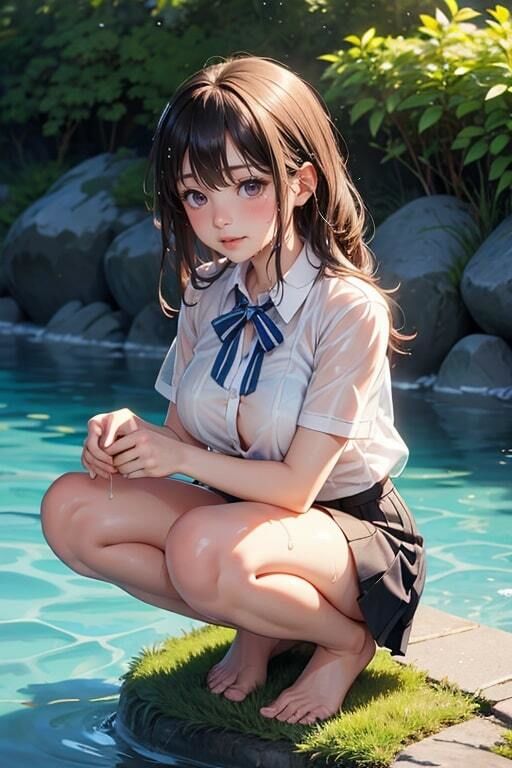 夏だ！海だ！プールだ！水辺の透けブラ女子 サンプル6ページ目
