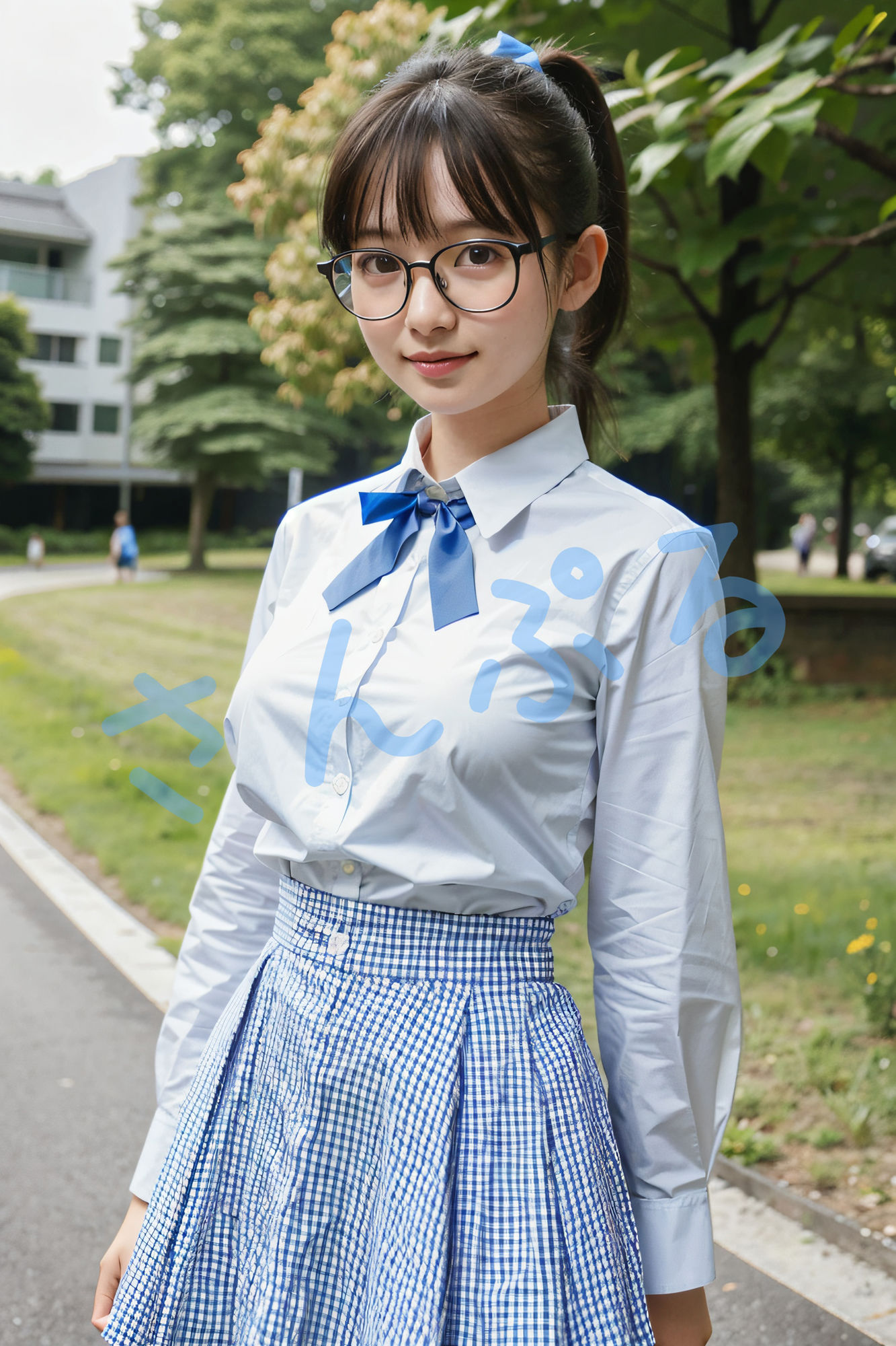黒髪眼鏡美女写真集Vol1 サンプル1ページ目