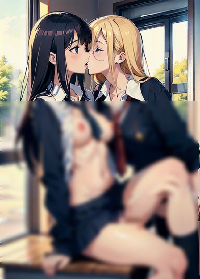 後輩が積極的！制服レズSEX サンプル8ページ目