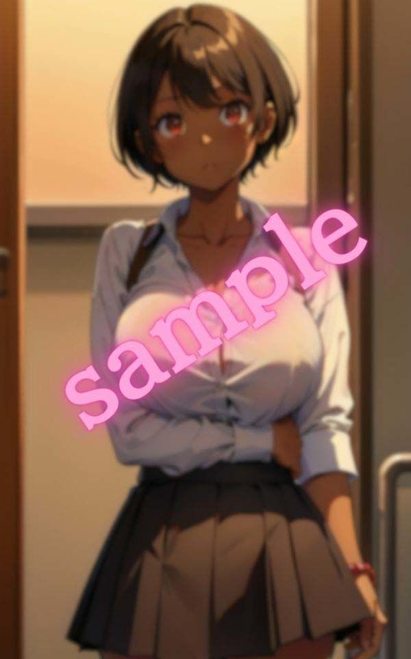 ノーブラで誘惑してくる巨乳美女少女 サンプル2ページ目