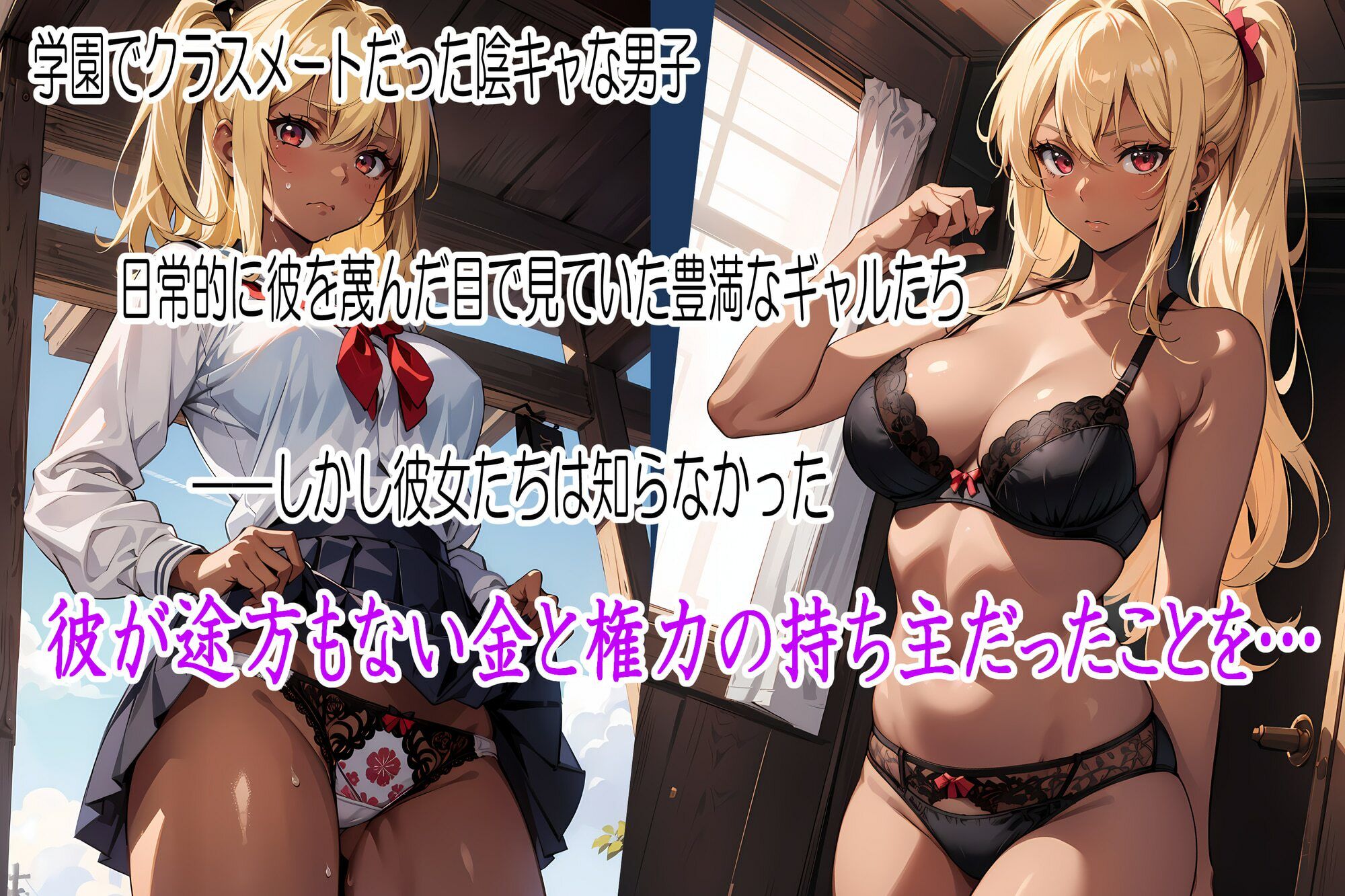 陰キャに厳しい爆乳ギャルをメイドに雇ってみた サンプル1ページ目