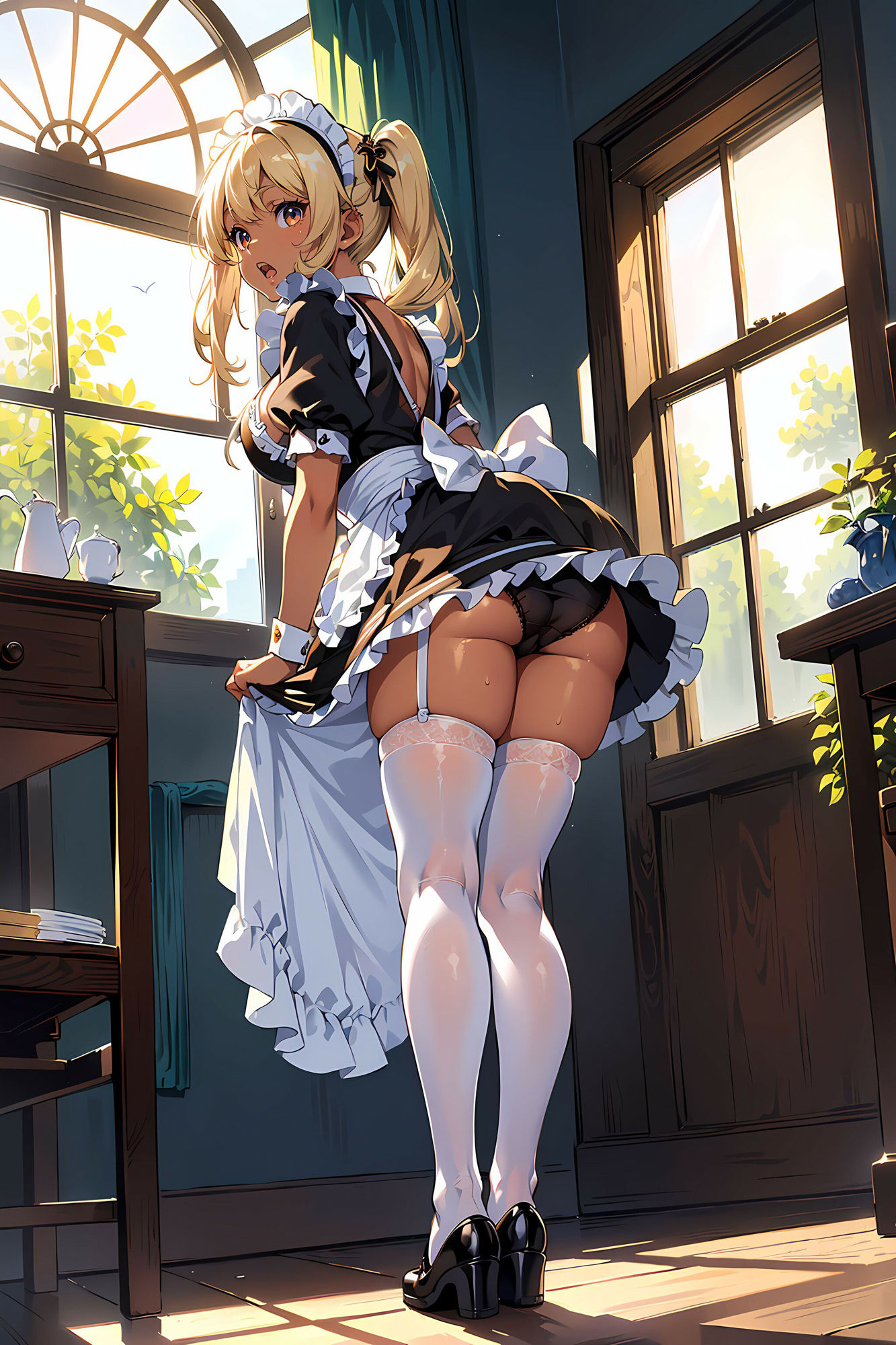 陰キャに厳しい爆乳ギャルをメイドに雇ってみた サンプル5ページ目