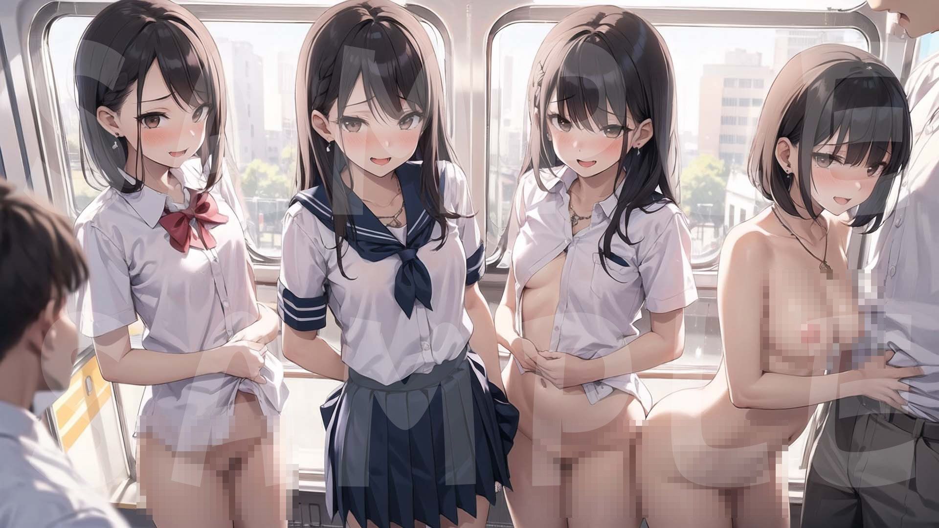 秘密の制服電車 「あのぉ 次は 私も、いいですか？」vol.3 サンプル3ページ目