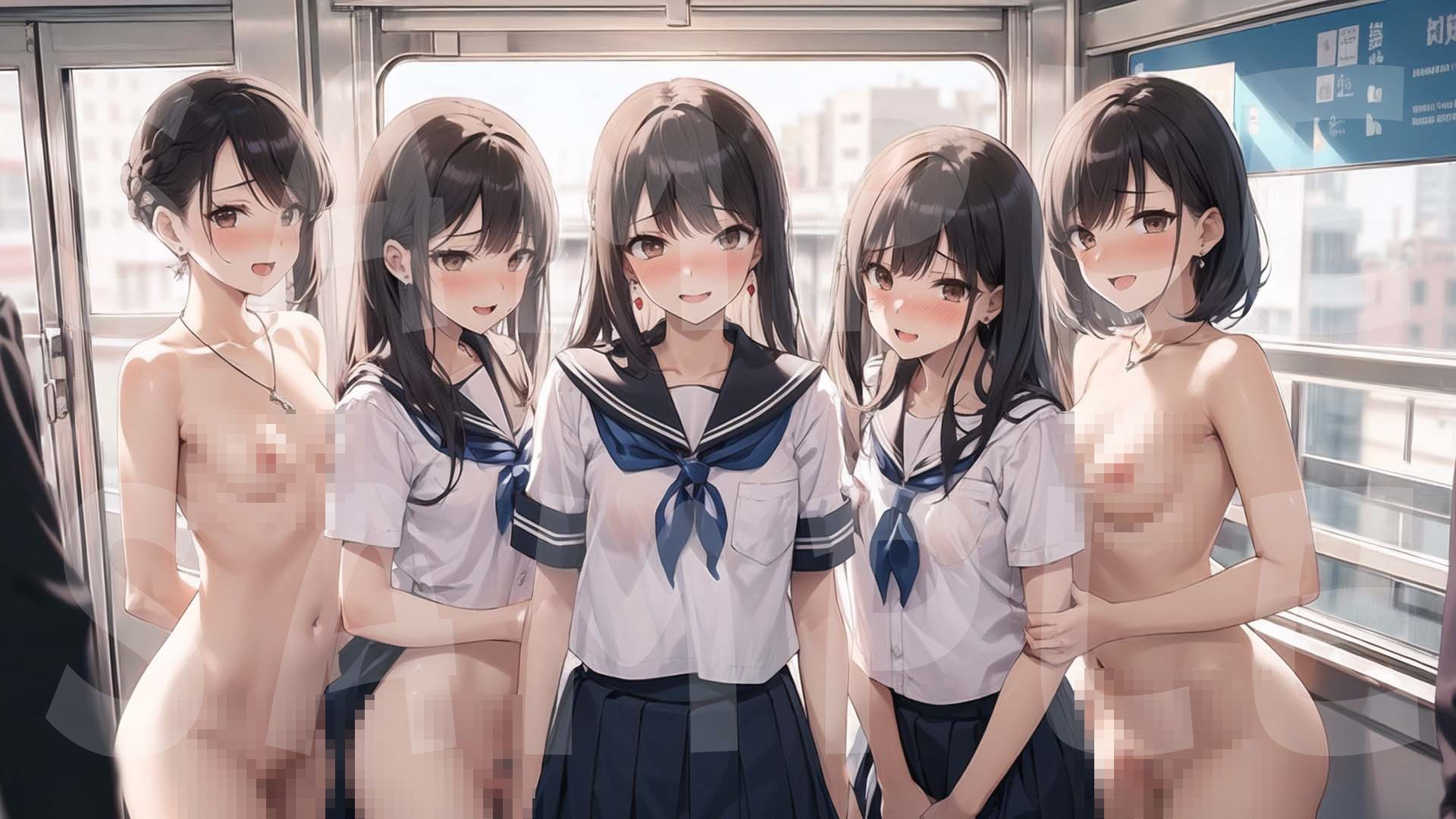 秘密の制服電車 「あのぉ 次は 私も、いいですか？」vol.3 サンプル4ページ目