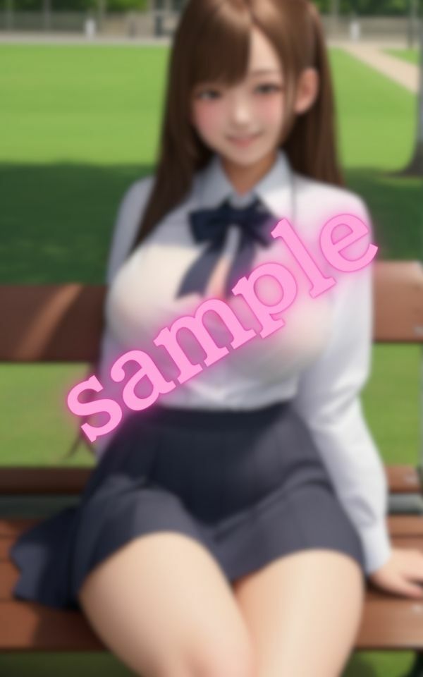 初恋の相手と誰も居ない公園のベンチで二人きり・・・僕は彼女の巨乳に大興奮 サンプル3ページ目