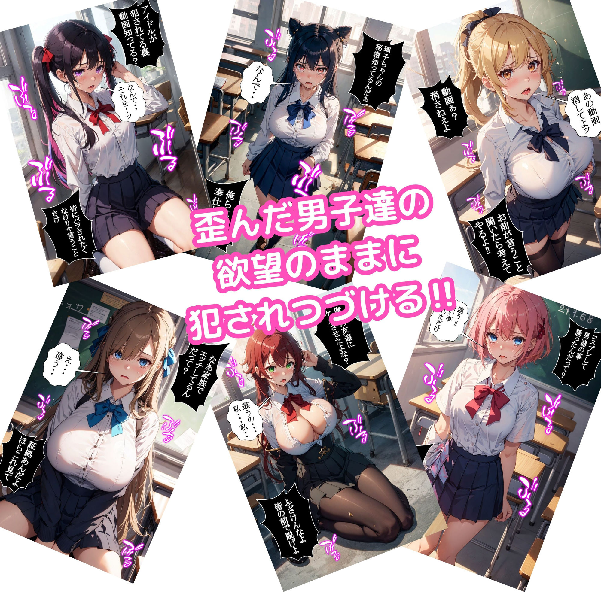 12人の訳アリ女子校生を●す話 大集合編 ii【セリフ付き】 サンプル4ページ目