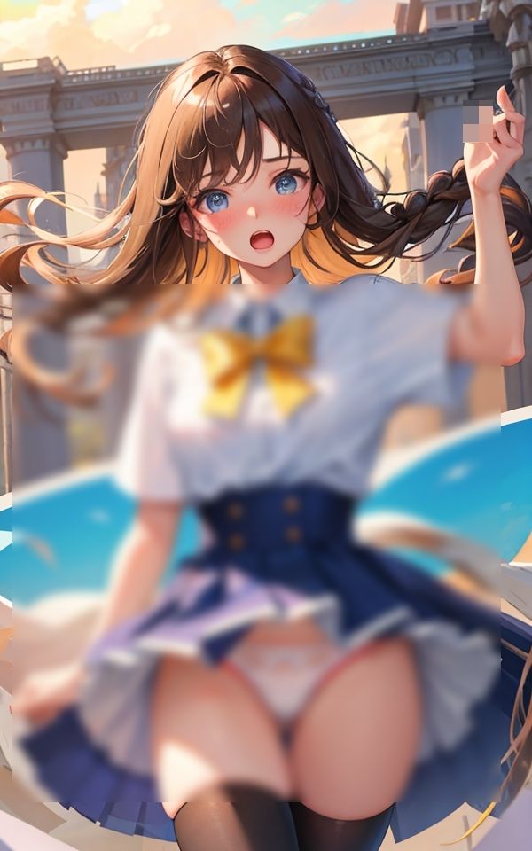 風チラのお時間 〜もしかして見えちゃった？〜 サンプル1ページ目