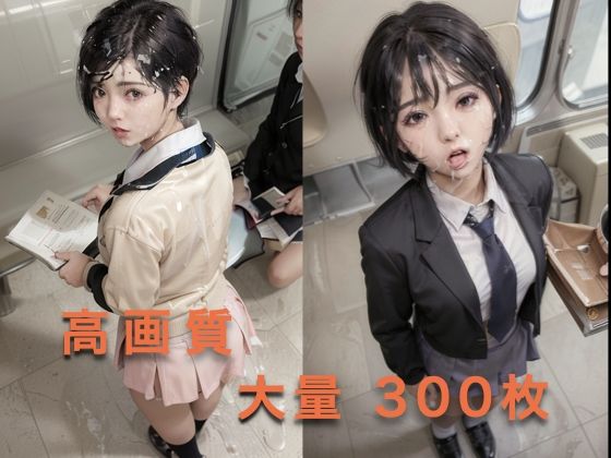 電車で通学中の美少女にぶっかけスペシャル サンプル4ページ目