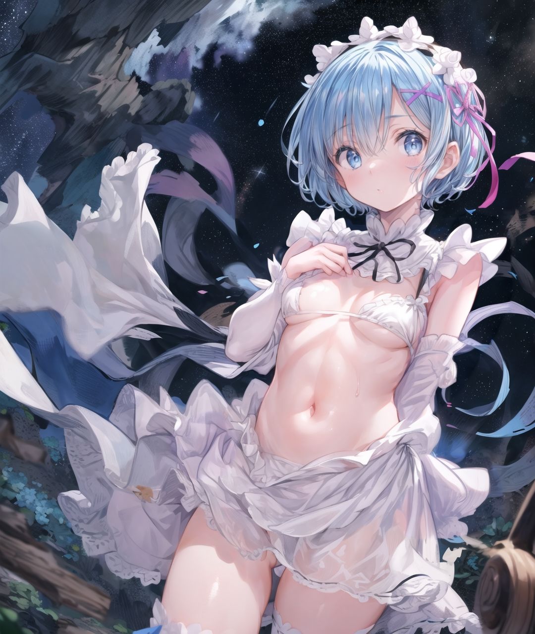 美少女たちのひととき・レ〇（リゼロ） サンプル3ページ目