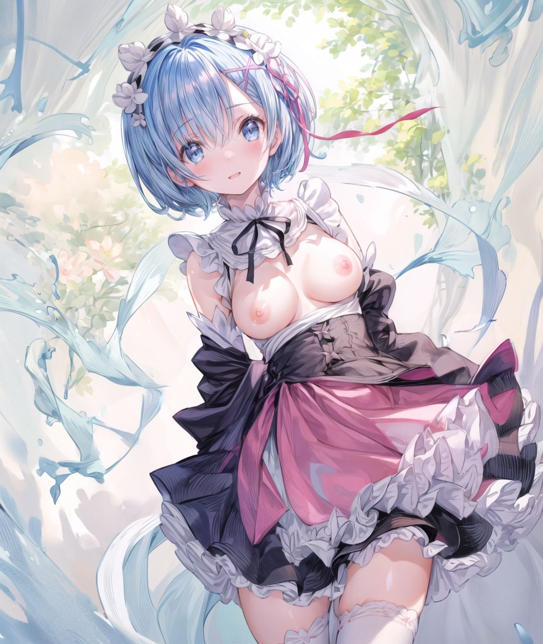 美少女たちのひととき・レ〇（リゼロ） サンプル5ページ目