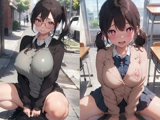淫乱制服女子 えっちで最高な学園生活 サンプル3ページ目