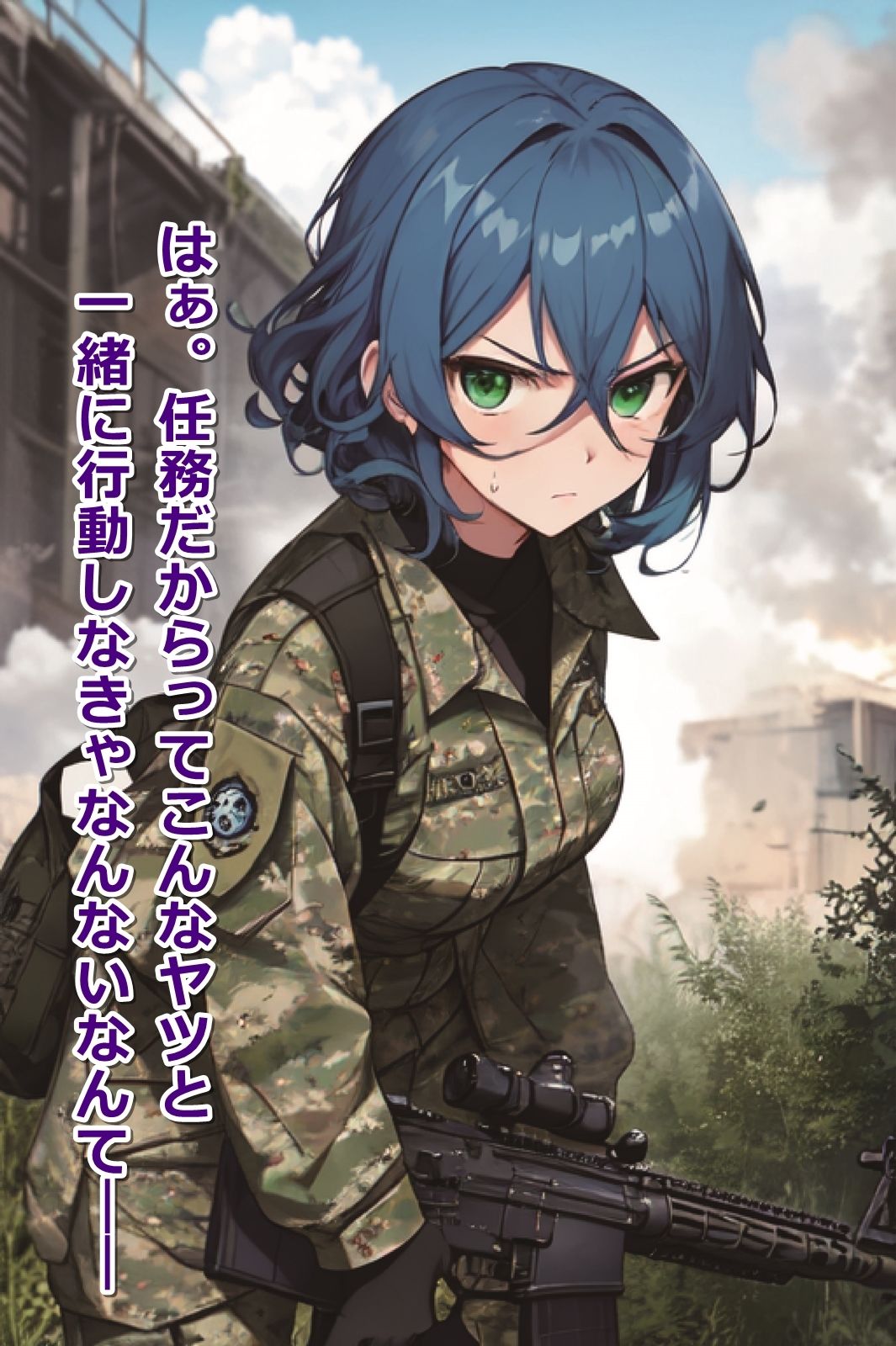 俺を見下す戦場の姫たちがウザいので【即オチ2コマ】させてみた サンプル2ページ目