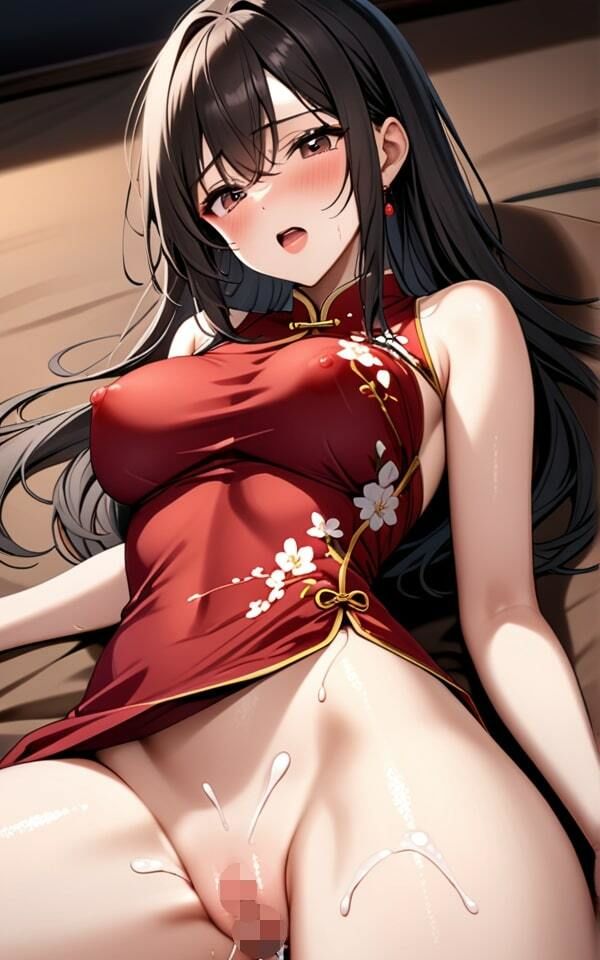 巨乳チャイナドレス ドレスにかけてもいいよ！ サンプル4ページ目