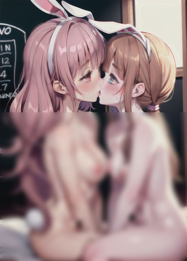 バニーガールコスプレうさぎレズ「女の子って柔らかい」 サンプル7ページ目