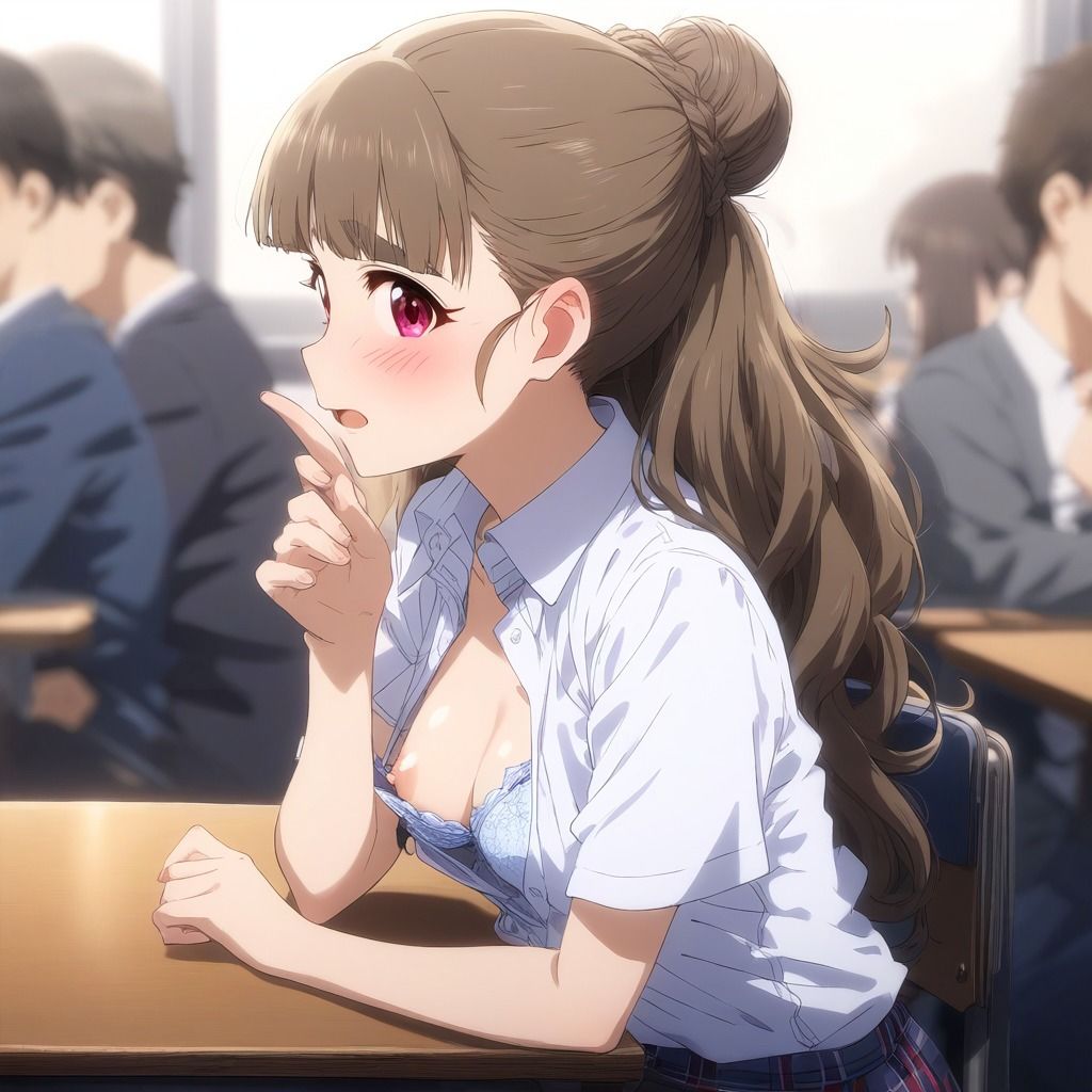 隣の席のアイドルが俺だけにおっぱい見せてくれる トライアドプリムス サンプル2ページ目