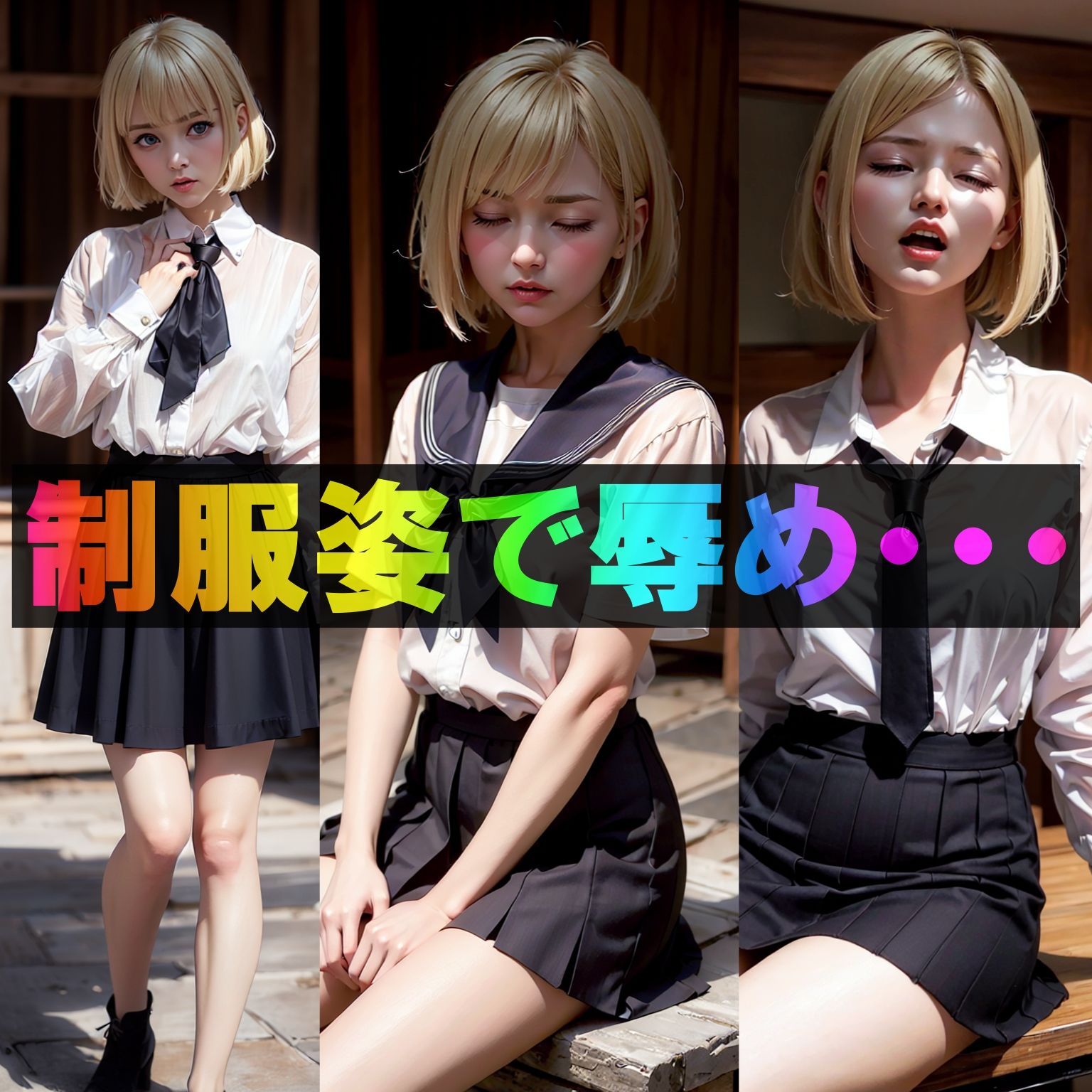 寝取り！中出し！孕ませ！巨乳女子校生サラ（紗愛）ちゃん サンプル4ページ目
