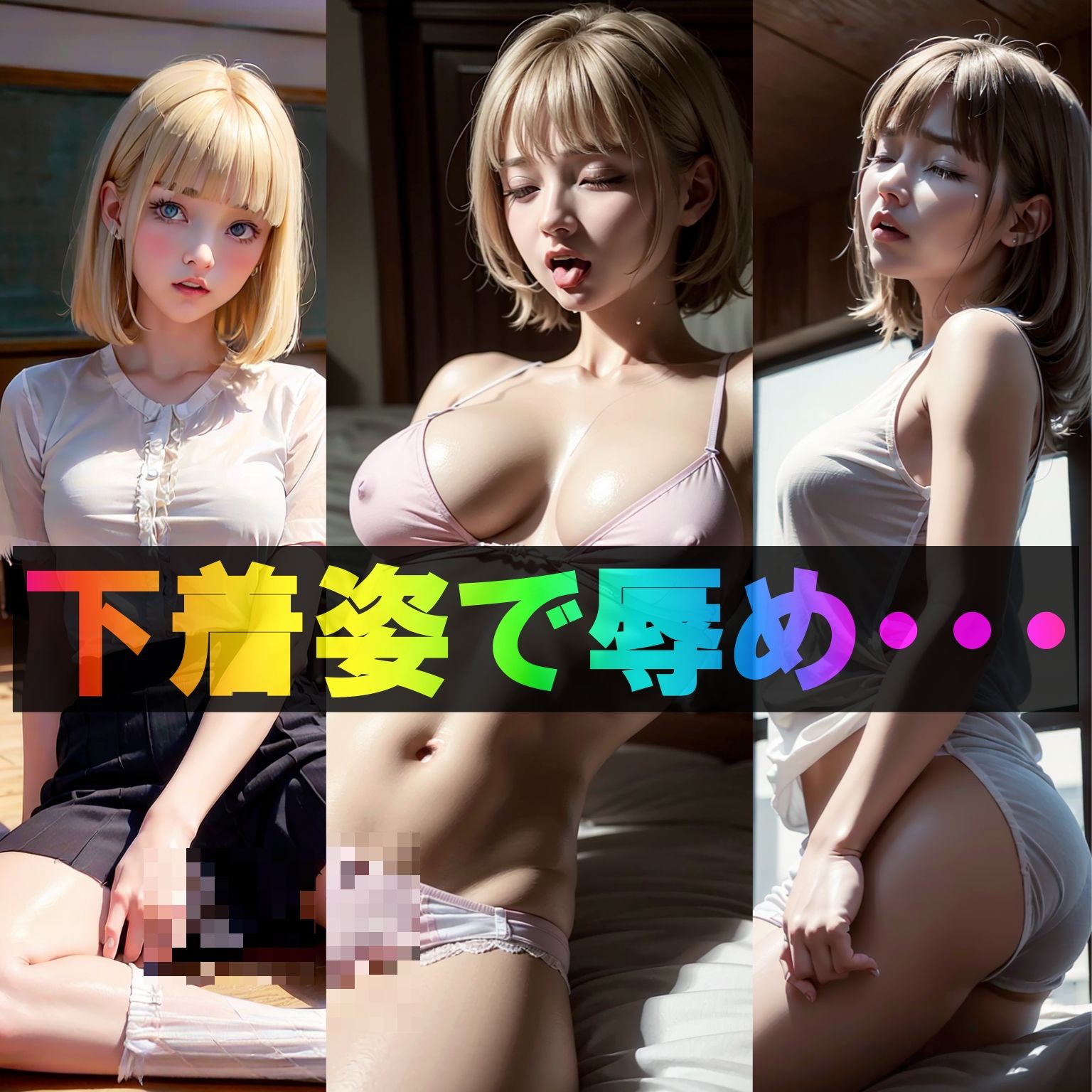 寝取り！中出し！孕ませ！巨乳女子校生サラ（紗愛）ちゃん サンプル5ページ目