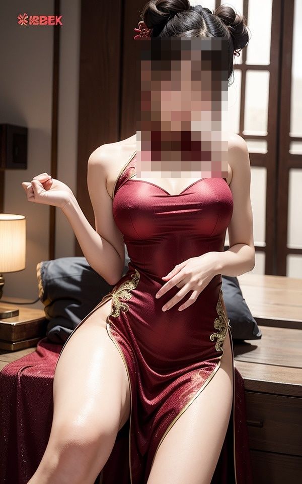 美女にチャイナ服着させたらすごい身体をしてて興奮した サンプル4ページ目