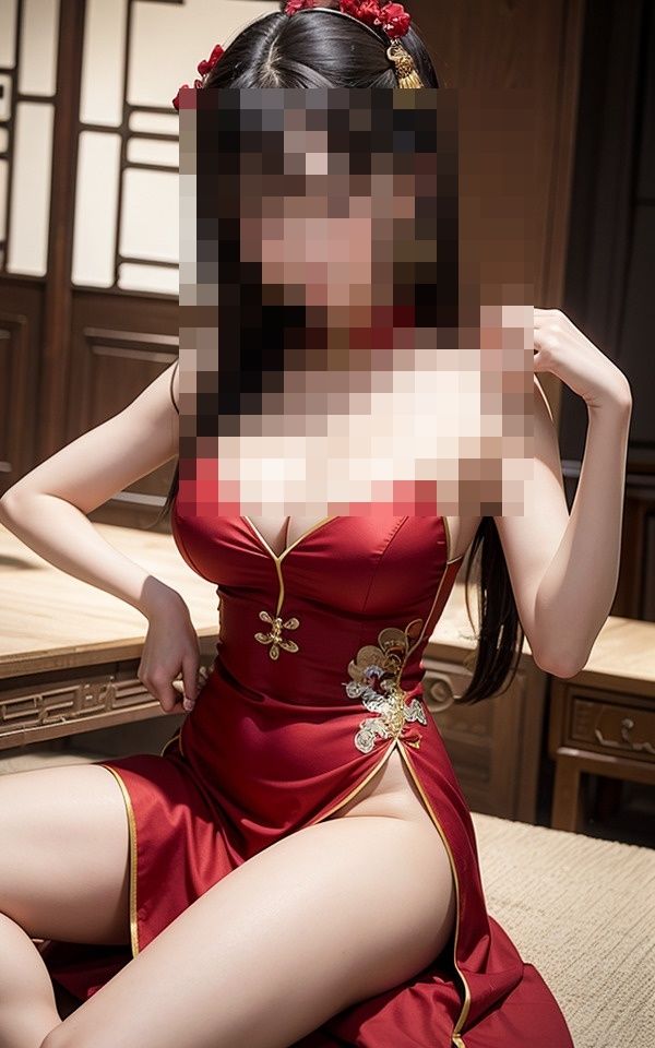 美女にチャイナ服着させたらすごい身体をしてて興奮した サンプル5ページ目