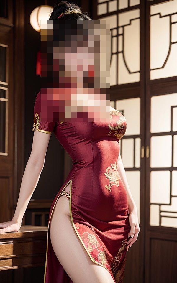 美女にチャイナ服着させたらすごい身体をしてて興奮した サンプル7ページ目