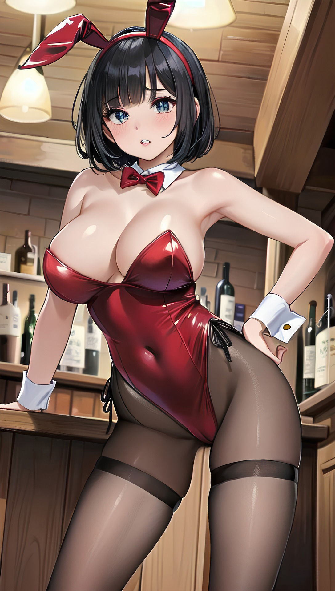 バニーガールとガールズバー2 サンプル1ページ目