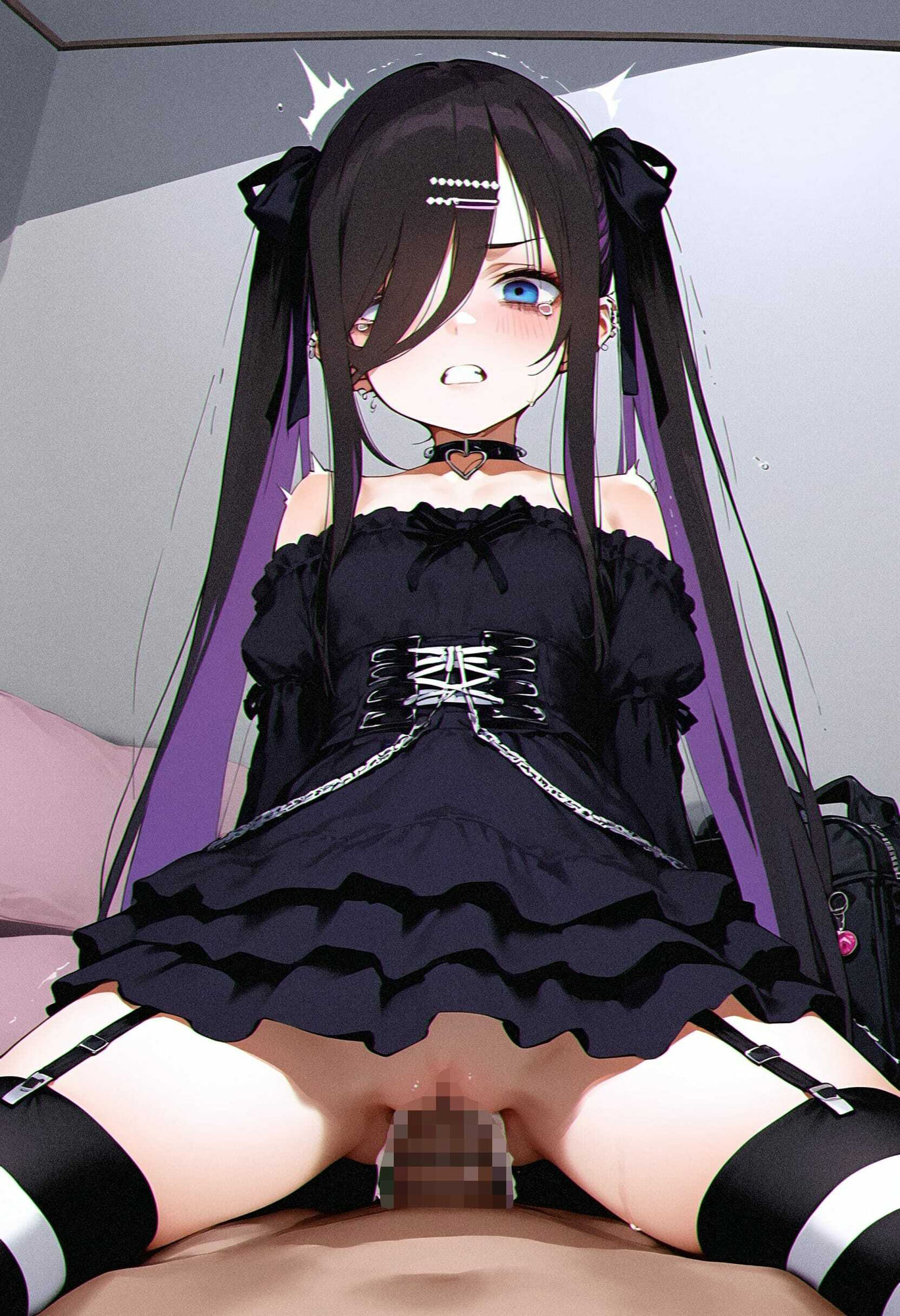 紫な地雷系ちゃん サンプル3ページ目